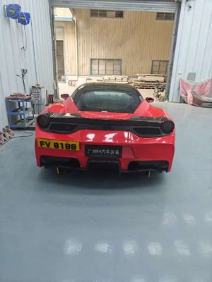 フェアレディ458 ボディキットSPスタイル カーボンファイバー フロント・アンド・リア バンパー スポイラー フード 2010-2014