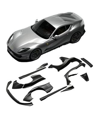 812 フェラーリ ボディキット カーボンファイバー ワイドボディ 812 ZEスタイル カーボンファイバーアーチ