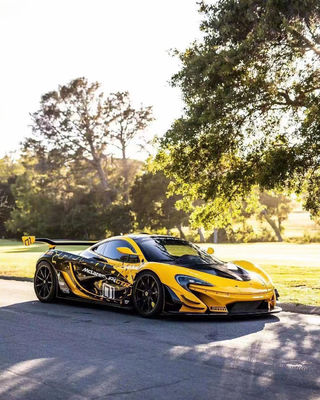 マクラーレン P1 ボディキット P1 アップグレードされた GTR スタイル フロントとリア バンパー スポイラー カーボンファイバー ボディキット