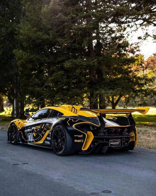 マクラーレン P1 ボディキット P1 アップグレードされた GTR スタイル フロントとリア バンパー スポイラー カーボンファイバー ボディキット