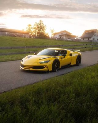 296 フェラーリ ボディキット 2021 2022 車輪アーチ フロント・アンド・リア バンパー スポイラー