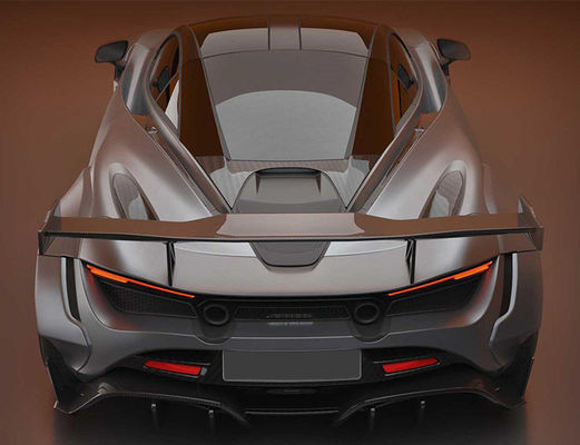 マクラーレン 720s用のドライカーボンファイバー カーボンファイバースポイラー 720sPDスタイルアップグレードされたカーボンファイバースポイラー ウイング