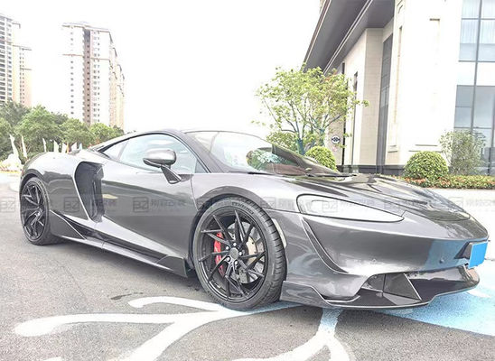 プラスチックブラック マクラーレン GT ボディキット バンパー スポイラー サイドスカート フード