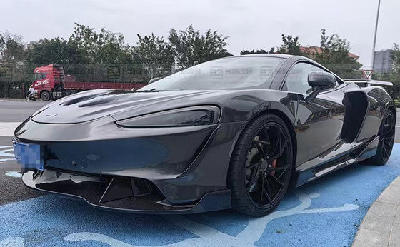 プラスチックブラック マクラーレン GT ボディキット バンパー スポイラー サイドスカート フード