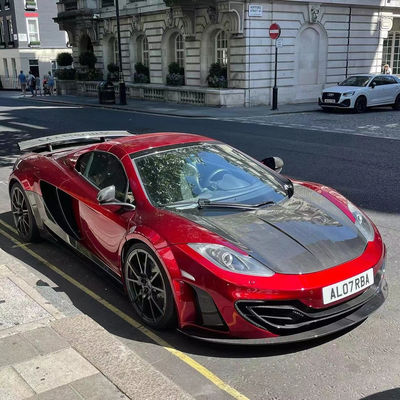 MP4 12C マクラレン ボディキット MSY スタイル フロント バンパー 後部 スポイラー ワイドボディ キット 赤 黒