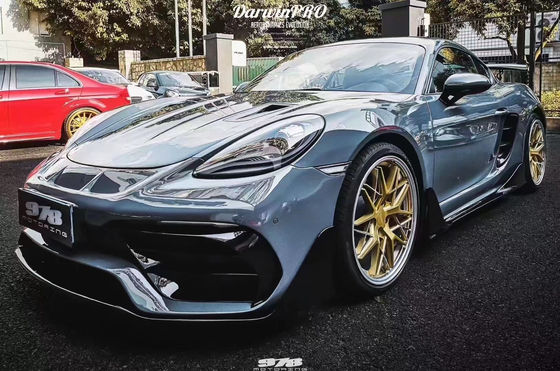 ポルシェ718 ボックススター カーソリーキット 718 改良されたPDスタイル フロントとバック バンパー トゥイヤー スポイラー