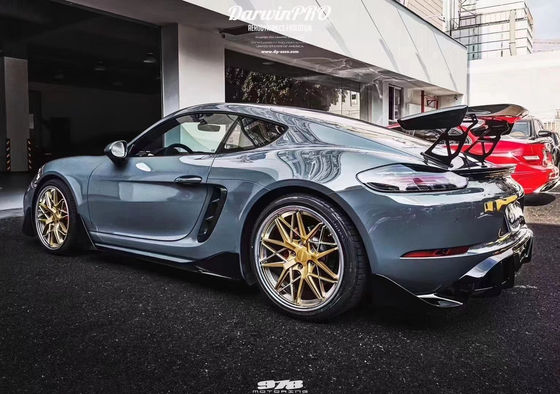 ポルシェ718 ボックススター カーソリーキット 718 改良されたPDスタイル フロントとバック バンパー トゥイヤー スポイラー