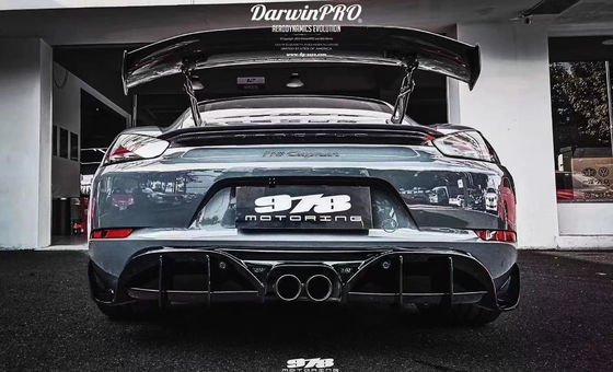 ポルシェ718 ボックススター カーソリーキット 718 改良されたPDスタイル フロントとバック バンパー トゥイヤー スポイラー