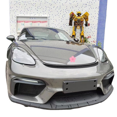 PPプラスチック素材 718 ボックススター ボディキット 718 GT4 スタイルのアップグレード フロントとバック バンパー スポイラー