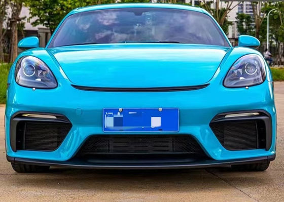 PPプラスチック素材 718 ボックススター ボディキット 718 GT4 スタイルのアップグレード フロントとバック バンパー スポイラー
