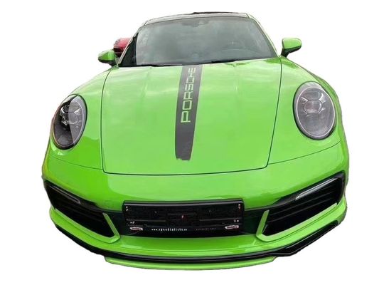 ポルシェ 911 992 カーボンファイバーボディキット 911 992 アップグレードテックアートスタイル フロントショベルディフューザースポイラーサイドスカート ボディキット