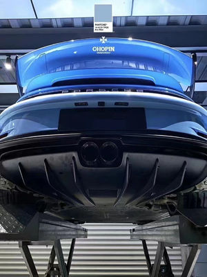 ポルシェ 911 992 カーソリーキット 992 GT3 スタイルのアップグレードされた炭素繊維 フロントとバック バンパー スポイラー フード カーソリーキット