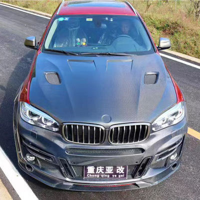 BMW X5 X6 F15 F16 カーボンファイバーフード カーボンファイバーフード X5 X6 カーボンファイバーカバー