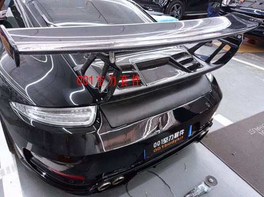 ポルシェ 911 997.1 997.2 スポイラー カーボンファイバー スポイラー テイルフィン GT3RS スタイル スポイラー