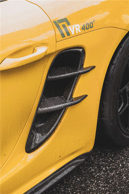 ポルシェ ケイマン カーボンファイバー トゥイヤー 718 ボックススター カーボンファイバー サイドエア入口