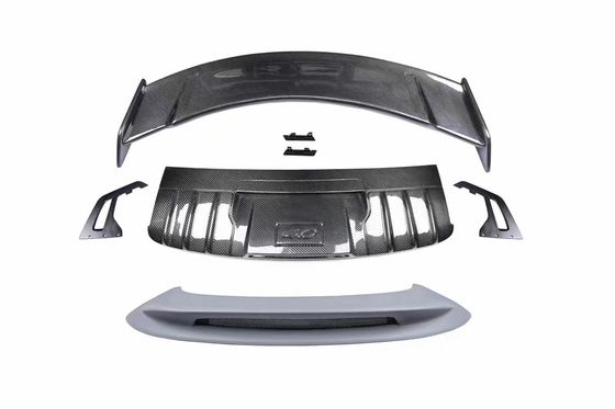 ポルシェ911 992 カーボンファイバー素材911 992 GT3スタイルアップグレード 後ろスポイラー