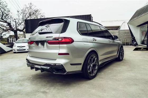 BMW X7 カーボンファイバーボディキット X7 アップグレードされたFDスタイル カーボンファイバー フロントショベル ディフューザー スポイラー トップウィング ボディキット