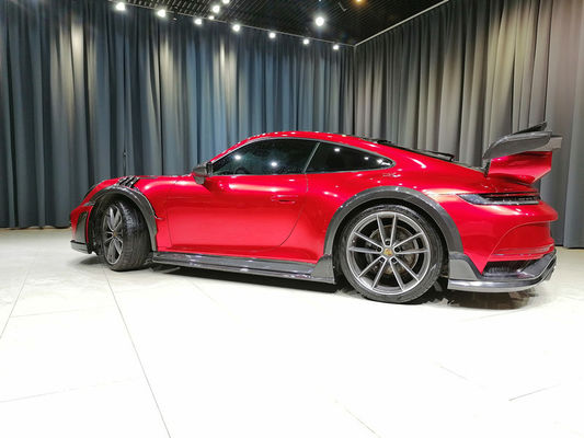 ポルシェ 911 992 カーディセット 911 992 トルボアップグレードテックアートスタイル フロントとリア バンパーカバー カーディセット