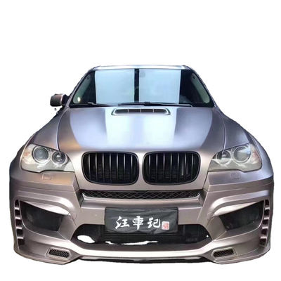BMW E70 E71 X5 ボディキット FPR 素材 X5 E70 E71 アップグレード PD スタイル フロントとバック バンパー 幅広くボディキ