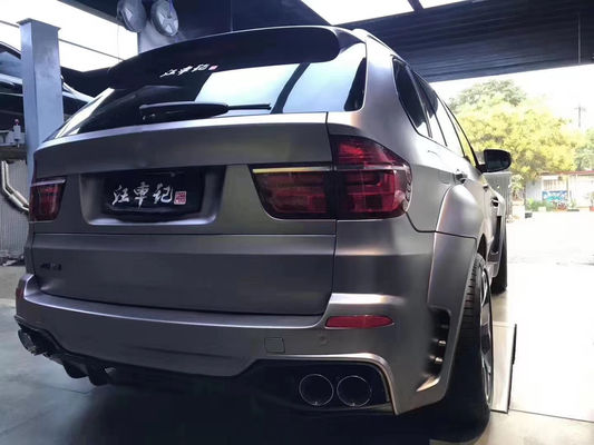 BMW E70 E71 X5 ボディキット FPR 素材 X5 E70 E71 アップグレード PD スタイル フロントとバック バンパー 幅広くボディキ