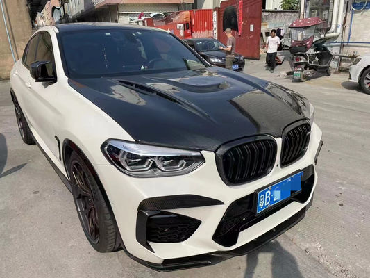 BMW X3M X4M F97 F98 カーボンファイバーマシンカバー 乾燥カーボンファイバー素材 X3M X4M カーボンファイバー エンジンハッドカバー