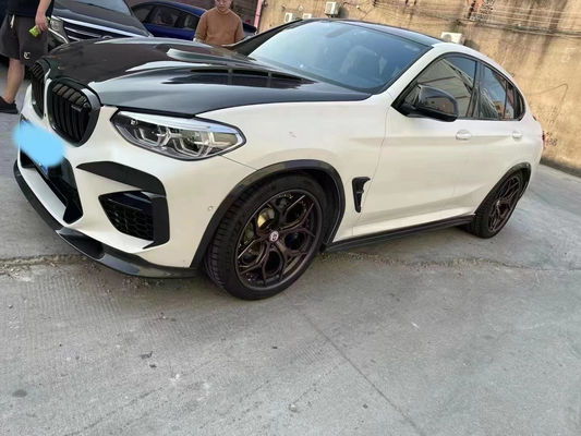 BMW X3M X4M F97 F98 カーボンファイバーマシンカバー 乾燥カーボンファイバー素材 X3M X4M カーボンファイバー エンジンハッドカバー