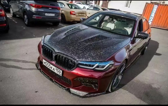 BMW 5シリーズ G30 G38 F90 カーボンファイバーマシンカバー G30 G38 F90 ドライカーボンファイバーエンジンハッチカバー