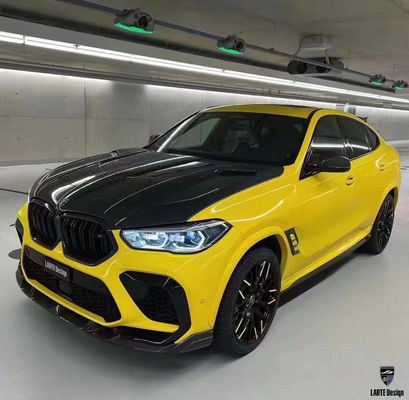 BMW X6M F96 カーボンファイバー・ボディ・キットのためのオート・パーツ X6M F96 アップグレードされたLARTEデザインスタイル フロント・ショベル・ディフューザー・スポイラー・ボディ・キット