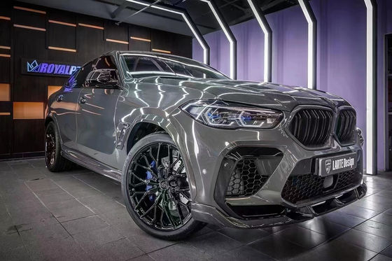 BMW X6M F96 カーボンファイバー・ボディ・キットのためのオート・パーツ X6M F96 アップグレードされたLARTEデザインスタイル フロント・ショベル・ディフューザー・スポイラー・ボディ・キット