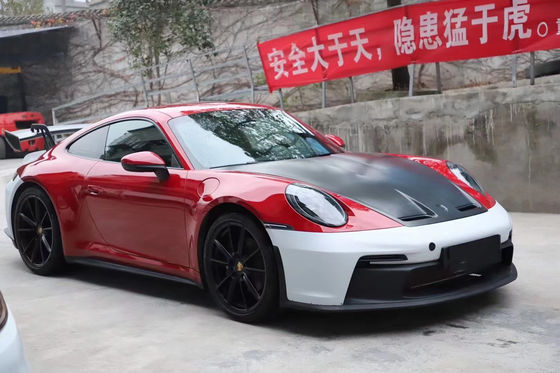 ポルシェ911 992 992 アップグレードされたGT3スタイル フロントとリア バンパーサイドスカート スポイラー フード ボディキット