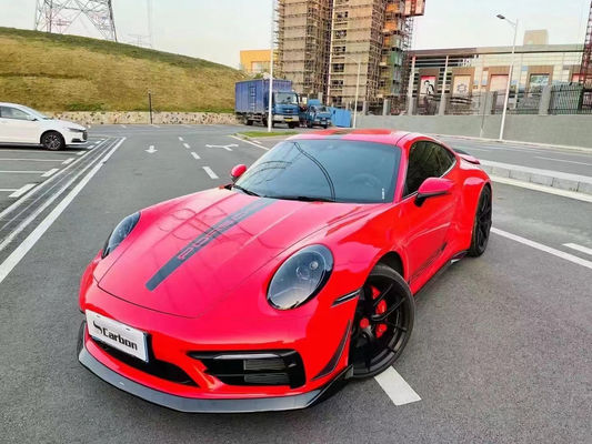 ポルシェ992 カーボンファイバー ボディキット992 カーボンファイバー フロントリップディフューザー サイドスカート スポイラー フードフェンダー