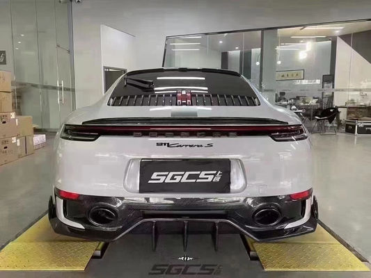ポルシェ992 カーボンファイバー ボディキット992 カーボンファイバー フロントリップディフューザー サイドスカート スポイラー フードフェンダー