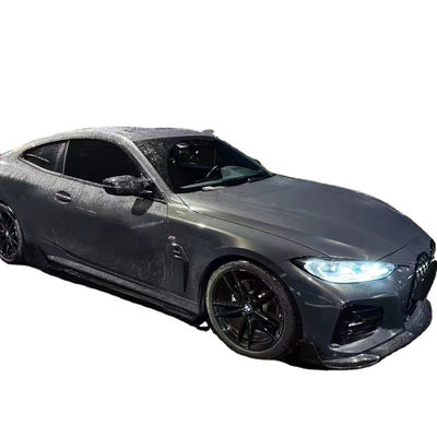 BMW 4シリーズ G22 G22 カーボンファイバー カーボンファイバー フロント ショベル ディフューザー スポイラー サイド スカート ドライ カーボンファイバー ボディ キット