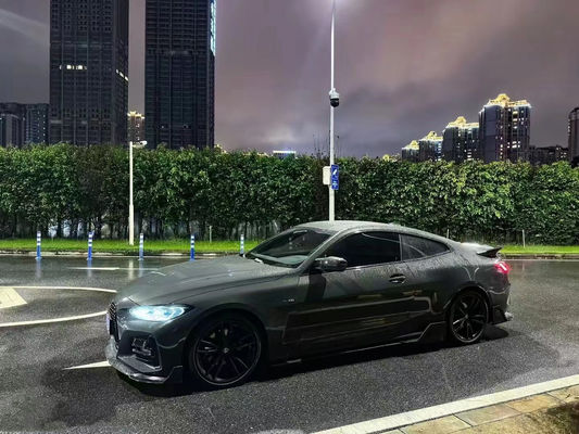 BMW 4シリーズ G22 G22 カーボンファイバー カーボンファイバー フロント ショベル ディフューザー スポイラー サイド スカート ドライ カーボンファイバー ボディ キット