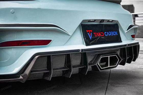 レイクブルー GTS ポルシェ ボディキット 718 サイドスカート 2017 - 2019 バンパースポイラー