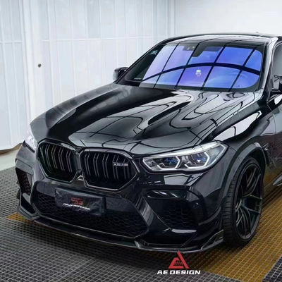 BMW X6M F96 カーボンファイバーボディキット X6M F96 AEスタイルカーボンファイバーフロントリップディフューザー