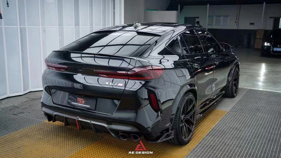 BMW X6M F96 カーボンファイバーボディキット X6M F96 AEスタイルカーボンファイバーフロントリップディフューザー