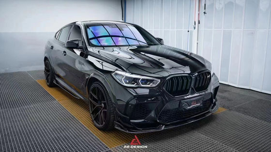 BMW X6M F96 カーボンファイバーボディキット X6M F96 AEスタイルカーボンファイバーフロントリップディフューザー