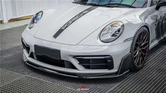 ポルシェ 992s カーボンファイバー ボディキット 992s AE スタイル ドライ カーボンファイバー フロント リップ ディフューザー スポイラー サイドスカート
