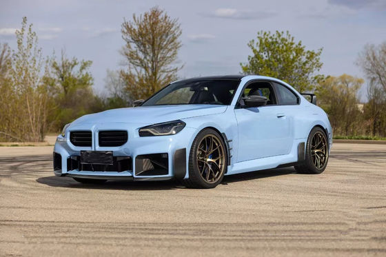 BMW M2 G87 カーボンファイバーボディキット M2 G87 MPスタイルアップグレード カーボンファイバーフロントリップディフューザー スポイラーボディキット