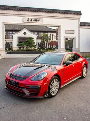 MSY パナメラ 971 ボディキット 赤炭素繊維 交換 フロント バンパー スポイラー ワイドボディキット