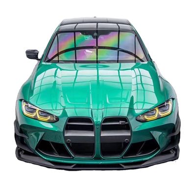 BMW G80 G82 M3 M4 カーボンファイバーボディキット G80 G82 M3 M4 アップグレードされたAEスタイル フロントリップディフューザー スポイラーサイドスカート ボディキット