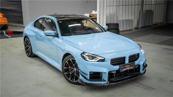 BMW M2 G87 カーボンファイバーボディキット M2 G87 アップグレードされたAEスタイル カーボンファイバー フロント リップディフューザー スポイラー ボディキット