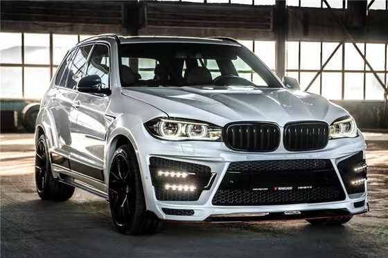 BMW X5 X5M ワイドボディキット X5 X5M アップグレードされたRD カーボンファイバースタイル 前後 バンパー・スポイラー フード ワイドボディキット