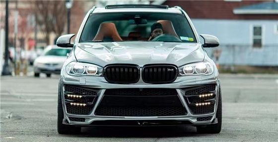 BMW X5 X5M ワイドボディキット X5 X5M アップグレードされたRD カーボンファイバースタイル 前後 バンパー・スポイラー フード ワイドボディキット