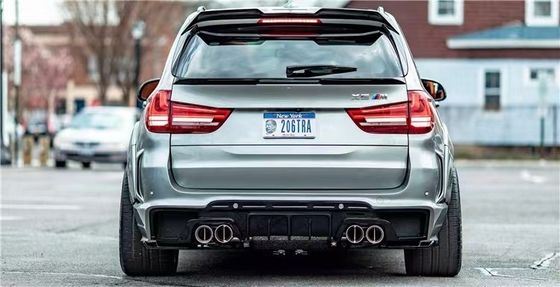 BMW X5 X5M ワイドボディキット X5 X5M アップグレードされたRD カーボンファイバースタイル 前後 バンパー・スポイラー フード ワイドボディキット
