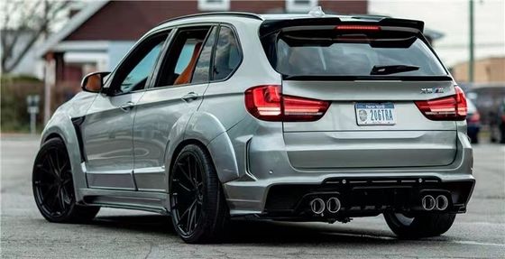 BMW X5 X5M ワイドボディキット X5 X5M アップグレードされたRD カーボンファイバースタイル 前後 バンパー・スポイラー フード ワイドボディキット