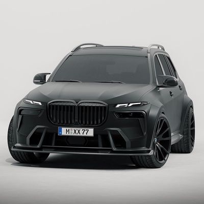 BMW X7 カーボンファイバー ボディキット X7 カーボンファイバー フロント リップディフューザー スポイラー フード サイドスカート ワイドボディキット