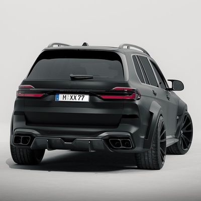 BMW X7 カーボンファイバー ボディキット X7 カーボンファイバー フロント リップディフューザー スポイラー フード サイドスカート ワイドボディキット