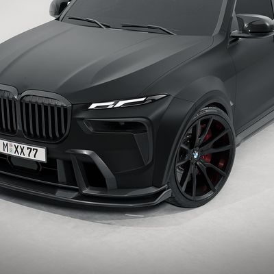 BMW X7 カーボンファイバー ボディキット X7 カーボンファイバー フロント リップディフューザー スポイラー フード サイドスカート ワイドボディキット